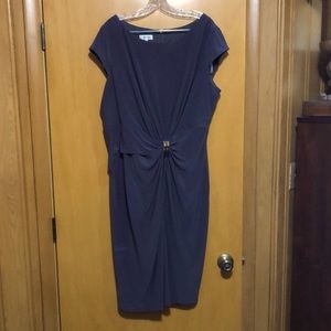 Womens Dress, Gray, Sleeveless, 18W